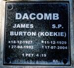 DACOMB James Burton 1927-1992 & S.P. 1929-2004