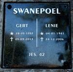 SWANEPOEL Gert 1937-2013 & Lenie 1941-2006