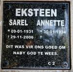 EKSTEEN Sarel 1931-2006 & Annette 1934-