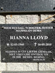 LLOYD Rianna 1960-2010