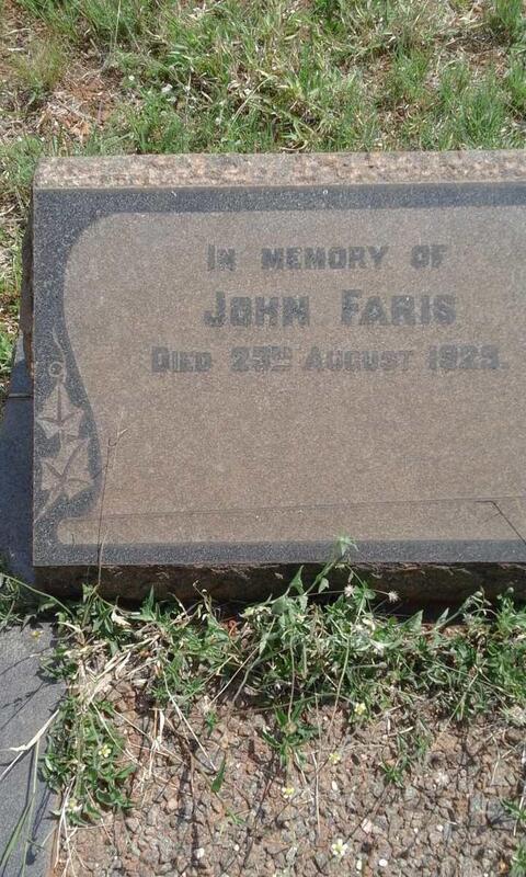 FARIS John -1925