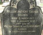BARNES William Anthony Fairfax 1907-1935