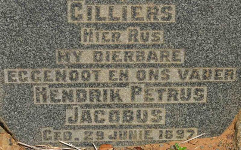 CILLIERS Hendrik Petrus Jacobus 1897-?