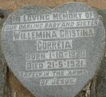 CORREIA Willemina Cristina 1920-1921
