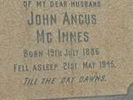 McINNES John Angus 1886-1945