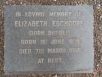 ESCHDORF Elizabeth nee BROGLE 1869-1958