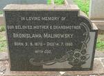 MALINOWSKY Bronislawa 1870-1960