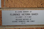 BAKER Florence Victoria 1907-1987