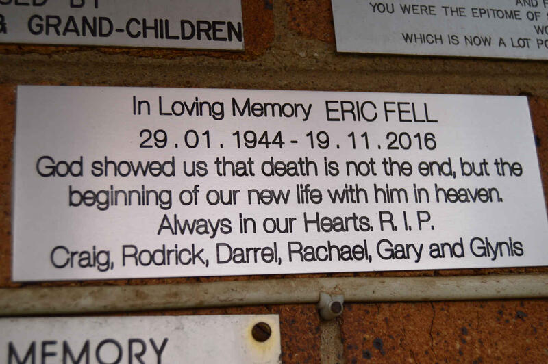 FELL Eric 1944-2016