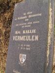 VERMEULEN Kallie 1961-1983