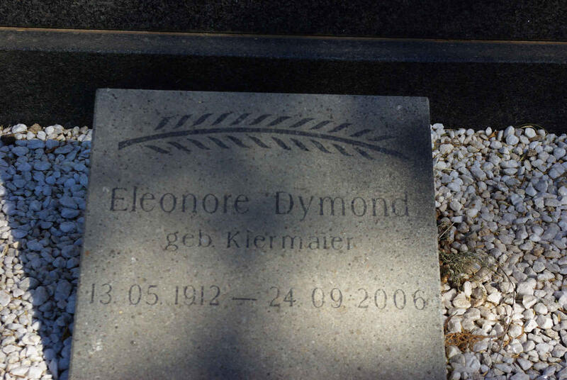 DYMOND Eleonore nee KIERMAIER 1912-2006