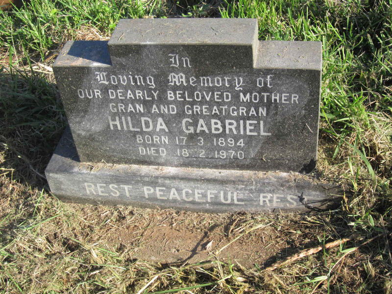 GABRIEL Hilda 1894-1970
