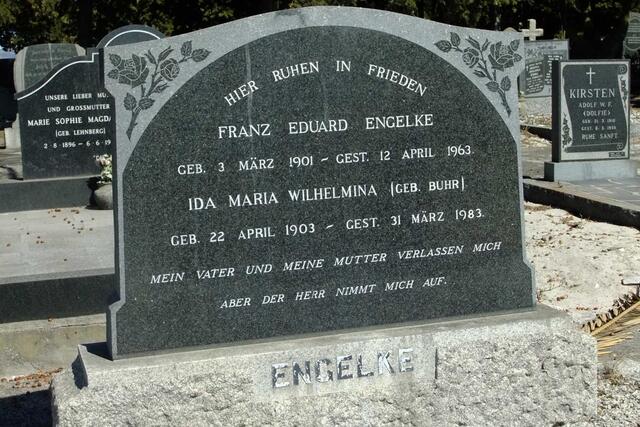 ENGELKE Franz Eduard 1901-1963 & Ida Maria Wilhelmina BUHR 1903-1983