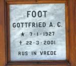 FOOT Gottfried A.C. 1927-2001