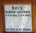 BOCK Reimond Gottfried 1958-2003