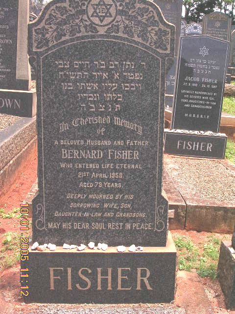 FISHER Bernard -1958