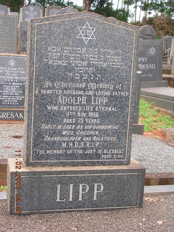 LIPP Adolph -1956
