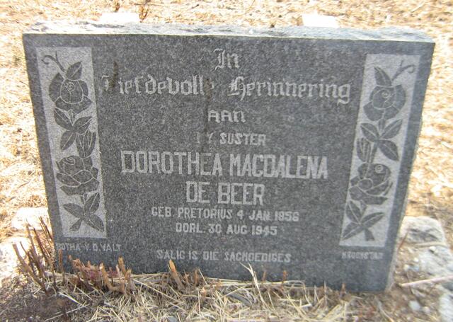 BEER Dorothea Magdalena, de nee PRETORIUS 1856-1945