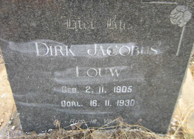 LOUW Dirk Jacobus 1905-1930