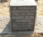 SAUNDERS Johanna Alida 1951-1951