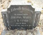 VYVER Johanna Maria v.d. nee DE BRUYN 1863-1945