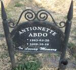 ABDO Antoinette 1963-2008