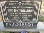 BADENHORST Philip Gerhardus 1937-2015