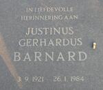 BARNARD Justinus Gerhardus 1921-1984