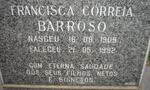 BARROSO Francisca Correia 1909-1992