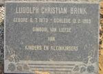 BRINK Ludolph Christian 1873-1969