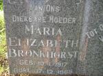 BRONKHORST Maria Elizabeth 1917-1965
