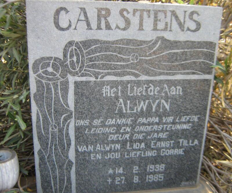 CARSTENS Alwyn 1938-1985