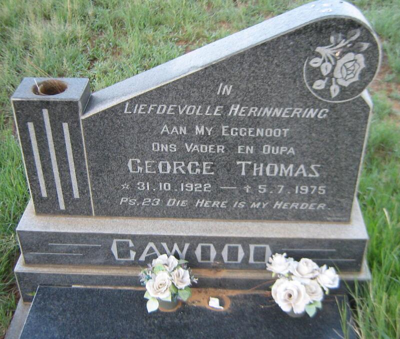 CAWOOD George Thomas 1922-1975