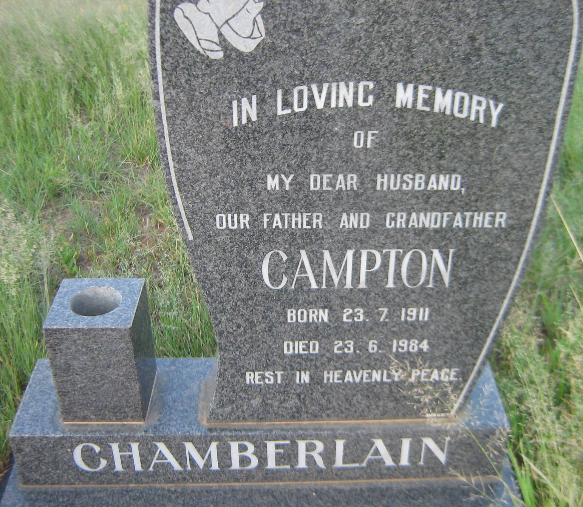 CHAMBERLAIN Campton 1911-1984