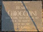 CHIOCCHINI Henry 1907-1986