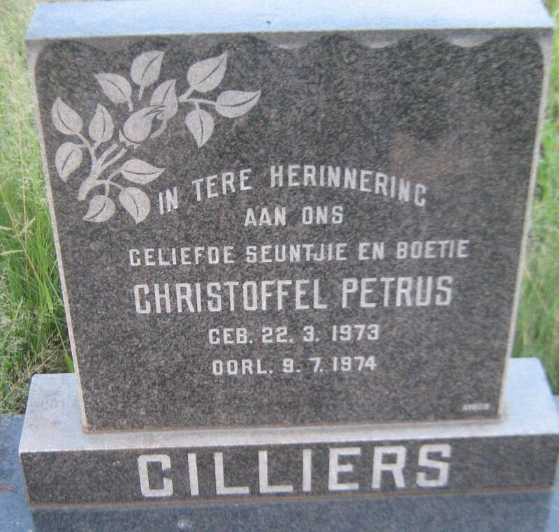 CILLIERS Christoffel Petrus 1973-1974