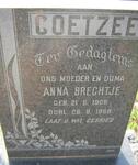 COETZEE Anna Brechtje 1906-1966