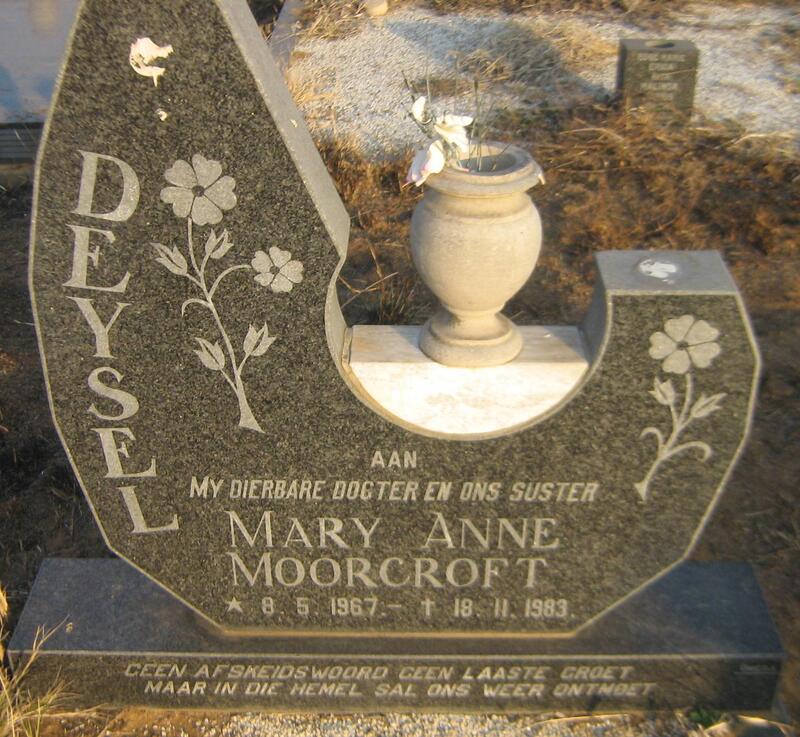 DEYSEL Mary Anne Moorcroft 1967-1983