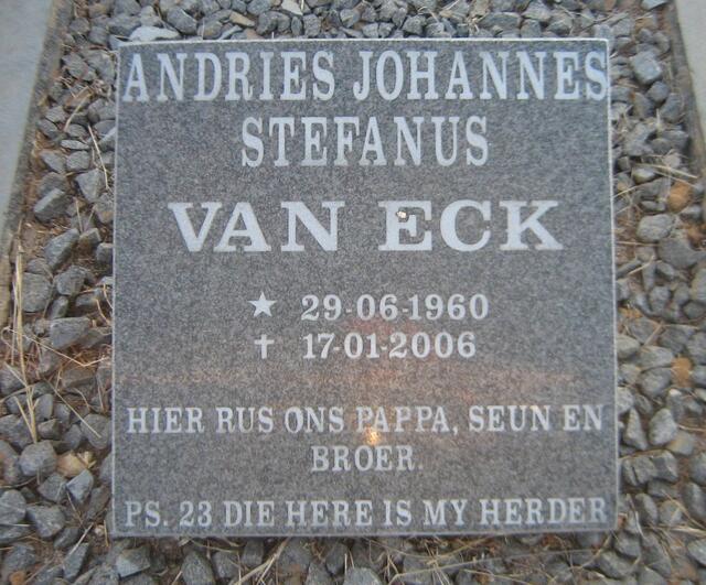 ECK Andries Johannes Stefanus, van 1960-2006 & Amanda 1964-1991