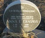 ERASMUS Anna E. 1916-1989