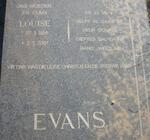 EVANS Louise 1926-2001