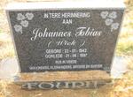 FOURIE Johannes Tobias 1943-1997