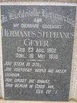 GEYER Hermanus Stephanus 1902-1956