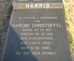 HARRIS Barend Christoffel 1957-1996