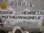 HARRIS Gavin Mattheuw 1959-???0 & Henrietta Hannelie 1959-