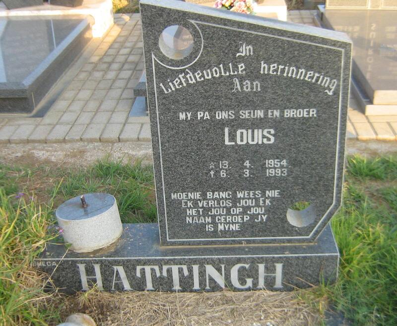 HATTINGH Louis 1954-1993