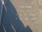 HURN Peter 1921-1988 & Anna 1932-1999 :: HURN Peter 1952-1977