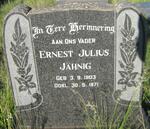 JAHNIG Ernest Julius 1903-1971