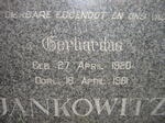 JANKOWITZ Gerhardus 1920-1961