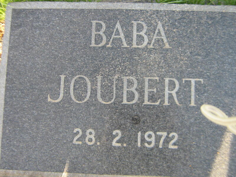 JOUBERT Baba -1972
